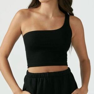 Joah Brown single arm crop top
